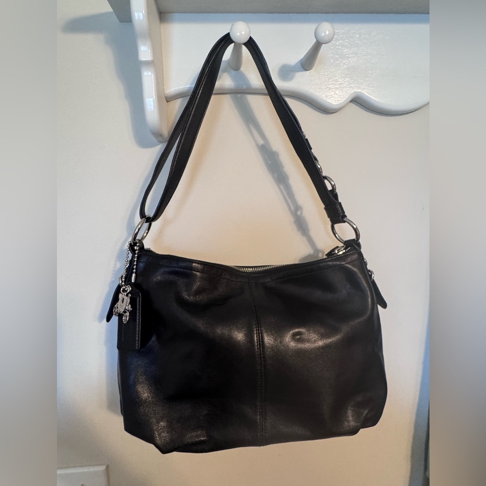 COACH MIA Leather Convertible Shoulder Bag